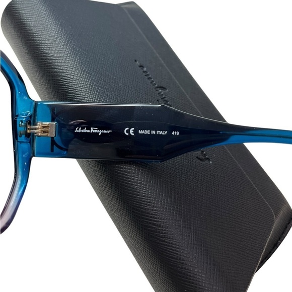 Salvatore Ferragamo Women’s SF942S Blue Antique Rose/Blue Gradient Sunglasses - Picture 7 of 11